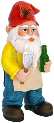 Mood Lab Garden Gnome - BBQ Chef Gnome - 9.45 Inch Tall Statue Lawn Garden Figurine - for Outdoor & House Decor