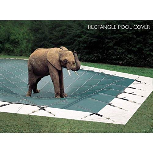Loop Loc Swimming Pool Cover. Safety Pool Cover for Pool Size: 16 x 36 Shape: Rectangle .Super Dense II Mesh Green MESH. ITEM ID 200