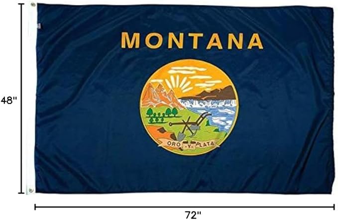 FlagSource Montana Nylon State Flag, Made in USA, 4x6'
