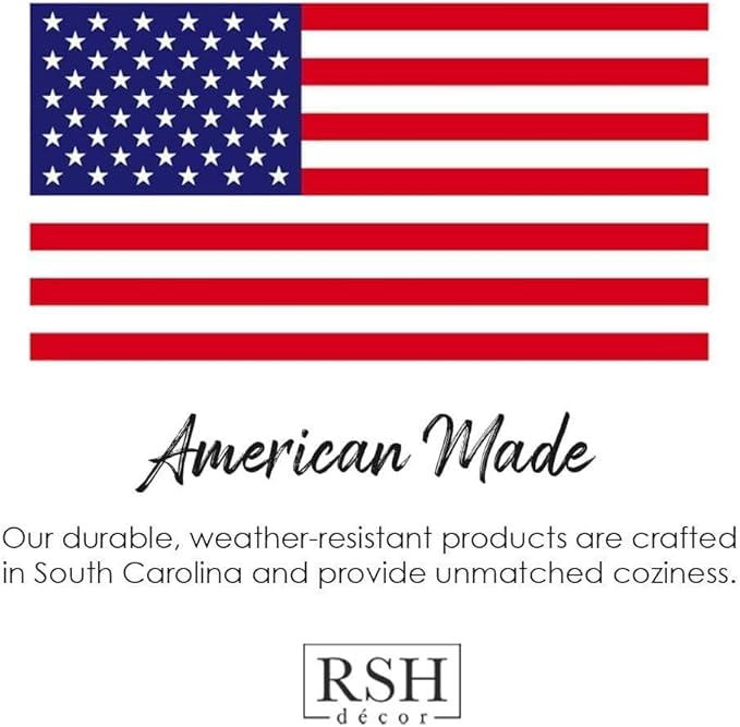 RSH DECOR: Lumbar Throw Pillows Set of 4 | 20” x 12" | All-Weather Spun Fabric | Water and Fade-Resistant | Outdoor Support Pillows for Patio Furniture | Tan