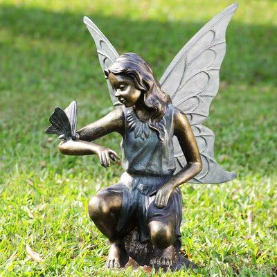 Fairy and Butterfly Grace Garden Statue
