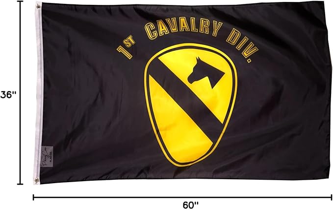 1st Cavalry Division Black MILITARY Flag 3x5 Ft Polyester Army