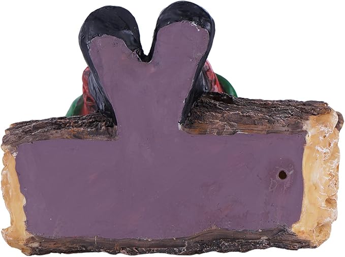 DUSVALLY Garden Gnome Statue, Outdoor Decoration Statues Vivid Statue Statuary Garden Sculptures Yard Décor, Gnome and Bird