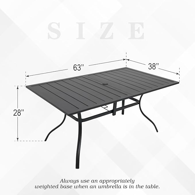 7 Pieces Outdoor Patio Rattan Swivel Chairs and 63"x38" Rectangle Table Set with Cushions