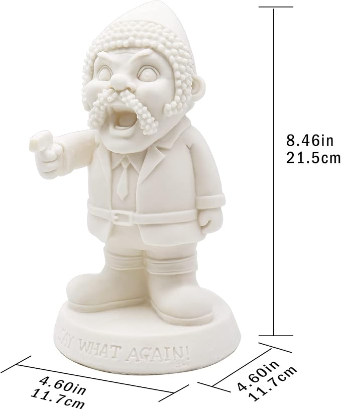 Unpainted Military Garden Gnomes, Say What Again! Funny War Gnome, DIY Paint Your Own Funny Army Gnomes, Resin Soldier Statue, Dwarf Gangster Statue, Statue for Indoor Outdoor Lawn Yard Decorations
