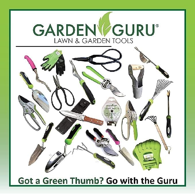 GARDEN GURU Soft Grip Garden Pruning Shears Scissors Clippers - Hardened Titanium Blades, Comfort Grips – Heavy Duty Bypass Hand Pruners Branch Cutters for Gardening Trimming Bushes - 1 Case (50 Pcs)