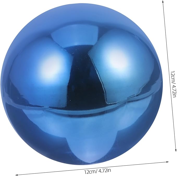 STOBAZA Polished Stainless Steel Gazing Ball Reflective Hanging Garden Ornament for Outdoor Indoor Decor Decorative Metal Mirror Ball Decor 12 Inches