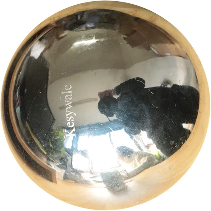 Kesywale Decorative Gazing Ball Set, 7PCS 50-150 mm Gazing Globe Mirror Ball Garden Spheres Centerpiece Balls for Home Outdoor Decor Ornament (Silver)