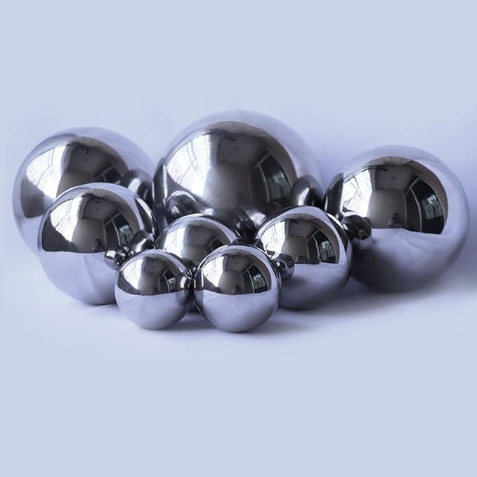 Durable Stainless Steel Gazing Balls Hollow Mirror Globe Floating Reflective Ball Polished Shiny Sphere for Home Garden Pond Outdoor Swimming Pool Decoration (6 Inch)