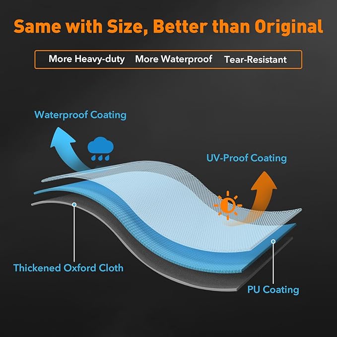 ZBXFCSH Heavy Duty 600D Polyester Cover Compatible with Pit Boss Savannah Onyx Edition,Pit Boss Sportsman 1100, Sportsman 1600, Pro Series 1600, Pro Series 1150,Mahogany Series 1000 Wood Pellet Grill