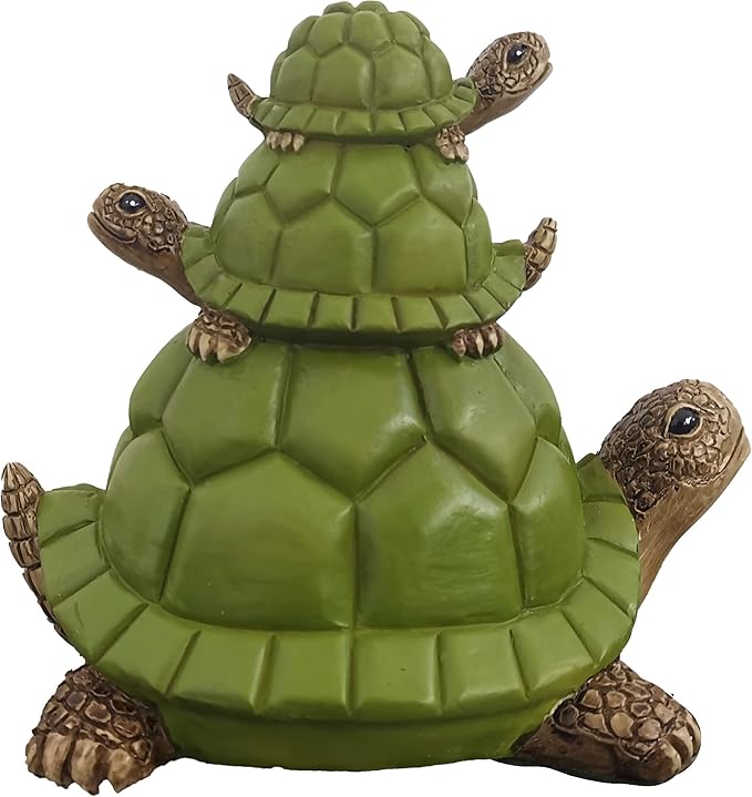 Spoontiques - Decorative Garden Statue - Colorful Home Décor for Indoor or Outdoor Use - Patio Decoration - Garden Accessory - Turtles