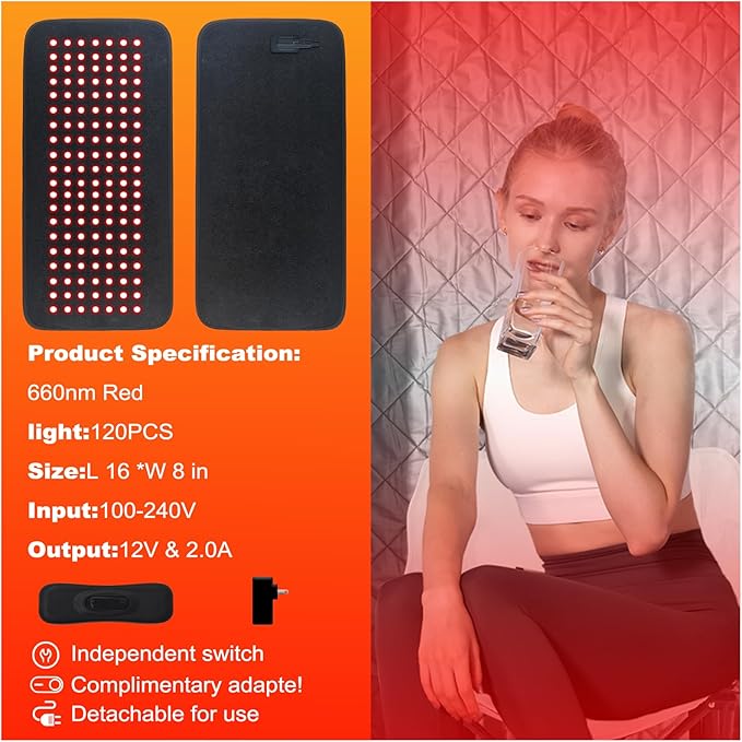 Smartmak Portable Steam Sauna, Full Body Sauna Tent for Home, 1 Person Steam Sauna Box with 660nm Red Light Therapy, 3L&1100W Sauna Steamer, Folding Chair