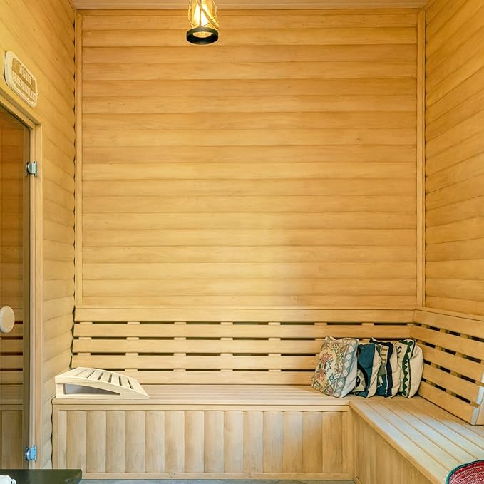 HJJKKH Wooden Sauna Headrest,Sauna Backrest Pillow,Natural Wood Pine Neck Pillow Head Support for Sauna Room Sauna Supplies Accessories (Wood-Style-1)