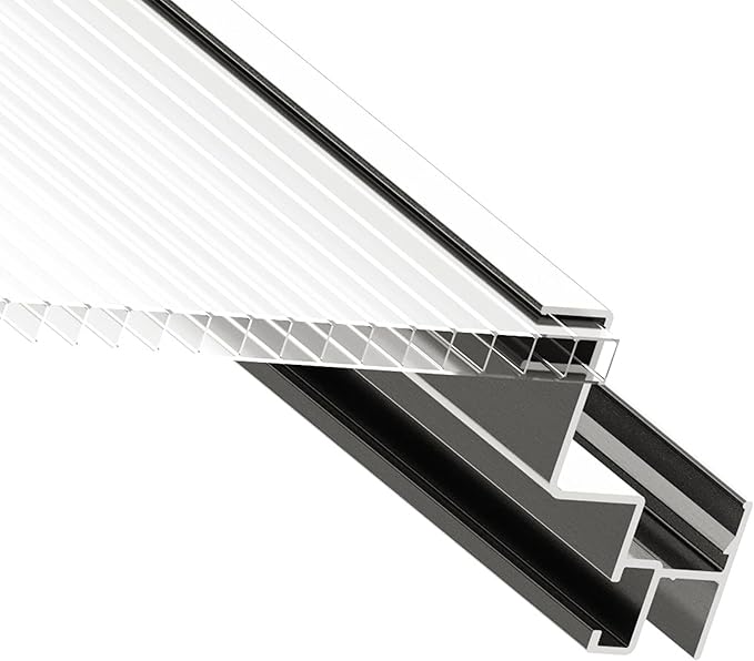 Greenhouse Jasmin 2 Aluminum Frame - 6.3 x 4.3 ft Approx. 6 mm Polycarbonate Panels