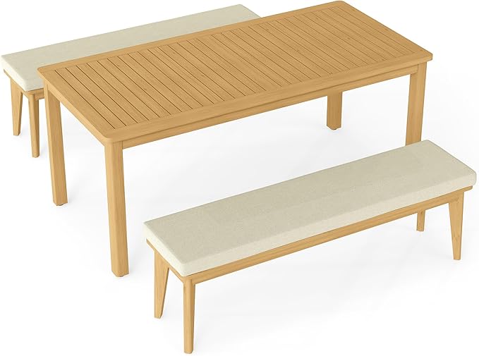 Acacia Wood Outdoor Dining Set