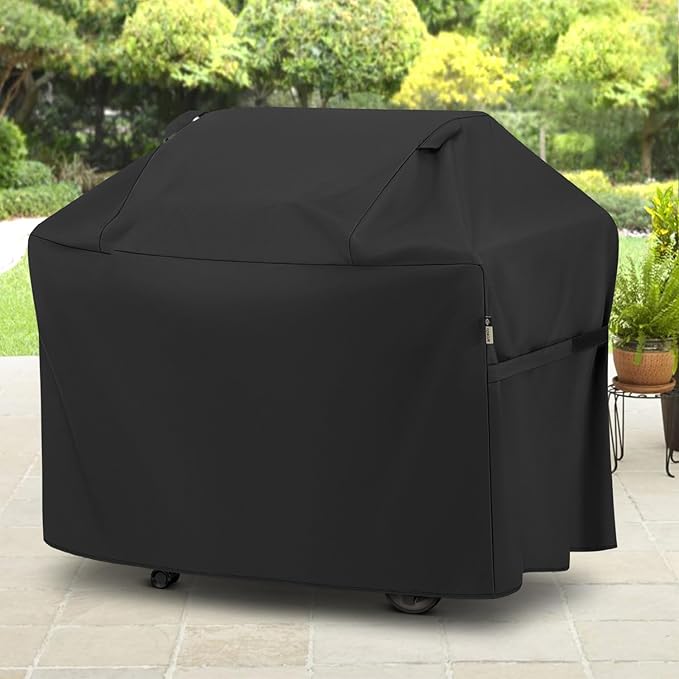 Arcedo Grill Cover 64 Inch, Waterproof Heavy Duty Gas BBQ Grill Cover with Handles, Solid and Fade Resistant Compatible with Weber Charbroil Nexgrill Napoleon