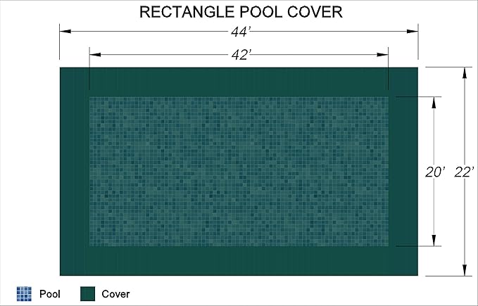 20' x 42' Rectangle Loop-Loc II Super Mesh In-Ground Pool Safety Cover