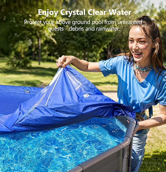 POOLHACKER Pool Pillows for Above Ground Pools, Winterizing Ice Equalizer 0.5mm Ultra Thick Pool Cover Air Pillow for Winter, Pool Closing Kit for Above-Ground Swimming Pool, 50ft Rope Included (4*8)