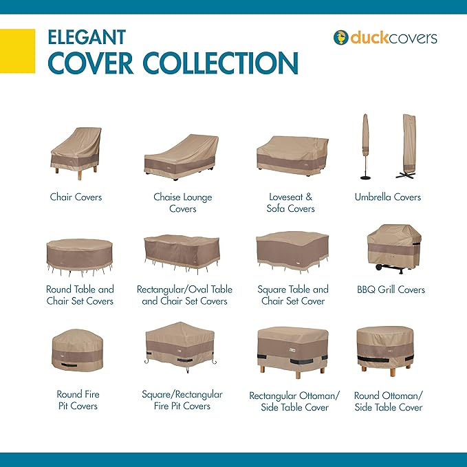 Duckcovers Elegant Waterproof 93 Inch Patio Sofa Cover, Patio Bench Cover