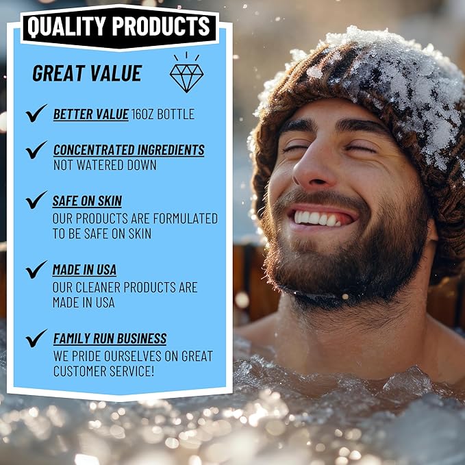 5in1 Weekly Cold Plunge Water Treatment - Cold Plunge Cleaner, Ice Bath Cleaner, Water Stabilizer For Cold Plunge Ice Pod, Clarifier Softener, Cold Plunge Accessories, Ice Bath Accessories