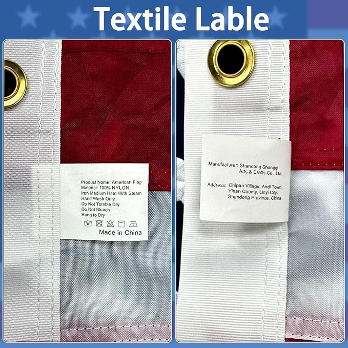 American Flag 3x5 ft Pole Sleeve Style: Longest Lasting US Sleeved Flag Made from Nylon, Embroidered Stars, Sewn Stripes, UV Protection Perfect for Outdoors! USA Flag