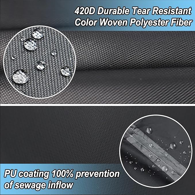 33 Ft Pool Cover, with Automatic Drain Round Pool Cover, One-Piece Quick Installation and Removal Above Ground Pool Cover, Preventing Waterlogging, UV Protected Solar Swimming Pool Cover