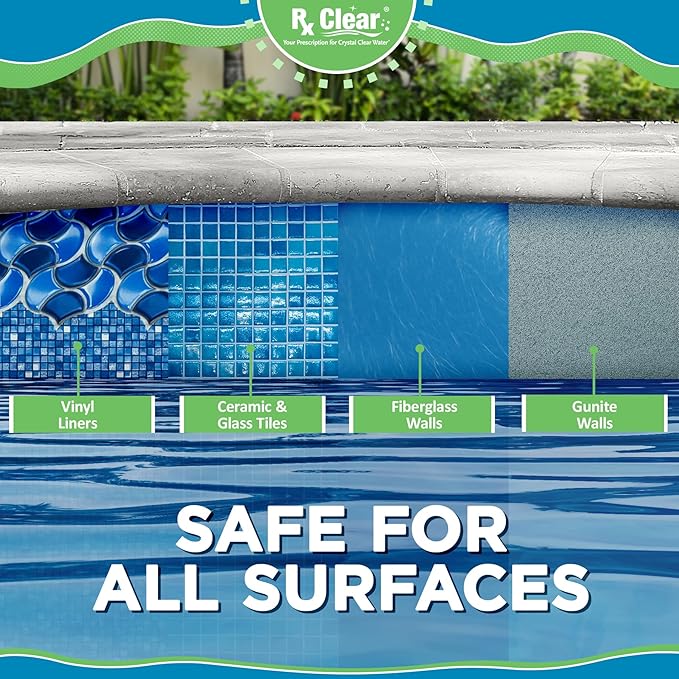 Rx Clear 3" Inch Chlorine Tabs | 20 Pounds | Individual Stabilized Chlorinating Tablets for Sanitizing Swimming Pools | Long Lasting, Slow Dissolving, and UV Protected