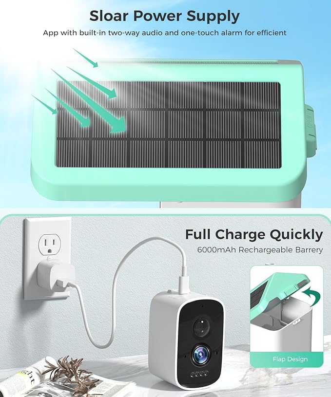 Bird Feeder with Camera, 4K HD AI Identify Bird Species Solar Panel, Smart Birdhouse with Cam, Auto Capture& Motion Detection for Watching, Video Live View, Instant Arrival Alerts