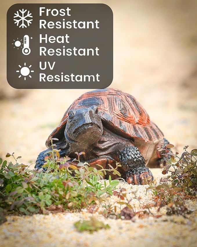 Turtle Statue, Resin Garden Sculpture Indoor/Outdoor Yard Lawn Ornament,Home Decor (Medium)