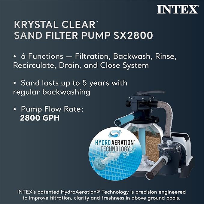 INTEX 26373EH Ultra XTR Deluxe Rectangular Above Ground Swimming Pool Set: 32ft x 16ft x 52in – Includes 2800 GPH Sand Filter Pump – Easy Assembly