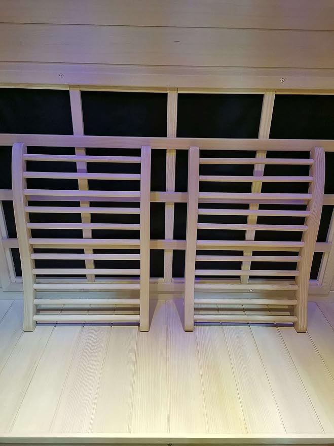 Sauna Backrest, Natural Wood Hemlock, No Stains, Non-Toxic, 13"(W) x 20.5"(H)