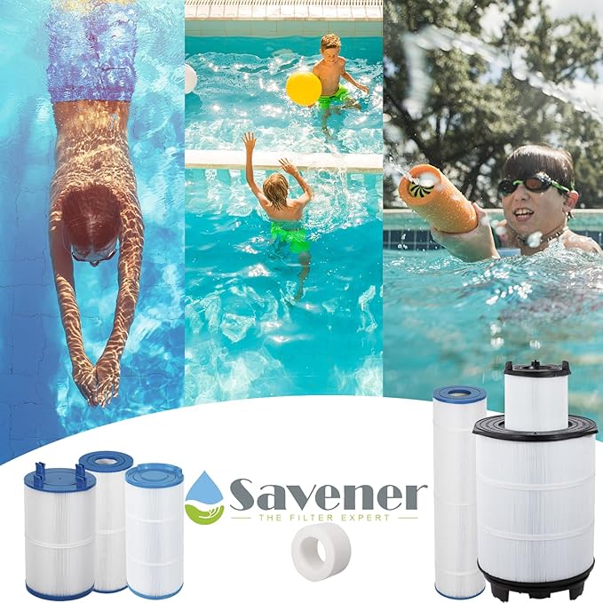 PLF120A Swimming Pool Filter Replaces for Unicel C-8412 120Sq.ft Filbur FC-1293 PA120 CX1200RE C1200 Pro Clean 125 817-0125N Hayward C1200 CX1200RE 81202 1 Pack