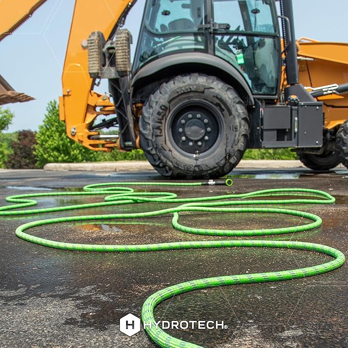 HydroTech 50 ft Expandable Garden Hose - Pro Series, 2x Max Flow, 3/4" No-Kink Flexibility, Lightweight Hose for Lawn, Garden, Car Washing, Deck and Patio Cleaning