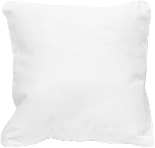 East Green 14 x 14 Waterproof Outdoor Pillow with Insert, White - Premium Olefin Outdoor Accent Pillow for Patio Furniture