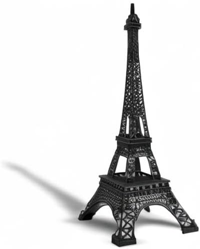 allgala 24" Eiffel Tower Statue Decor Alloy Metal, Black