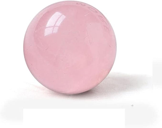 4-5CM/1.58-1.97inch Natural Pink Crystal Ball Labradorite Sphere Moonstone Stone Crafts Polished Decorative Sphere Reiking Healing Crystals Ball Stone Fengshui Home Decoration (40-50mm, Pink Crystal)
