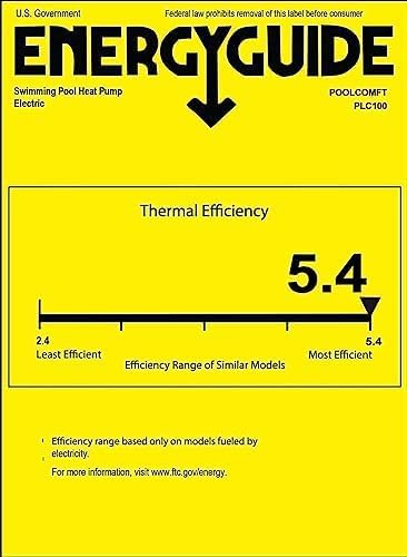 Swimming Pool Heat Pump, Pool Heater for In-Ground and Above Ground Pools, Max Output 37960BTU, Electric Heater Pump for Pools, Inverter Heating System, 208~230V/60Hz