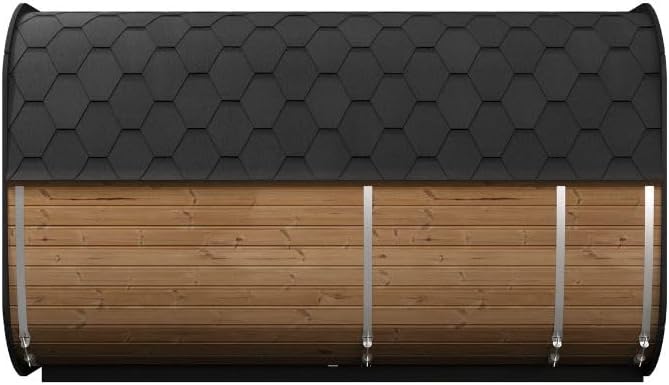 Model CL12GCP, Cube-Series Outdoor Home Sauna Suite Kit, Up to 8 Persons (Sauna Heater and Sauna Stones Included) (HIVE MINI 11 WiFi - White)