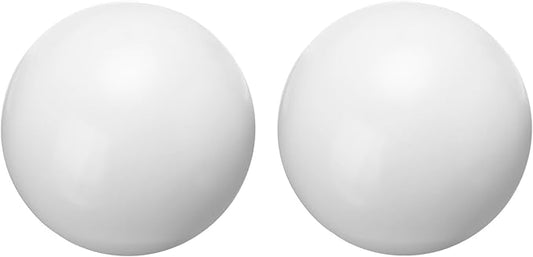 uxcell 2 Pcs Gazing Globe Decor Ball 3.5 Inch 90mm Reflective Garden Sphere Hollow Ball, Seamless Stainless Steel Gazing Ball, Smooth Mirror Globe for Garden Home Decor, Bright White
