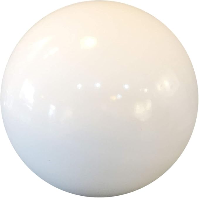 35cm/14inch Diameter Gazing Globe Mirror Ball,White Stainless Steel Polished Reflective Smooth Garden Sphere,Colorful and Shiny Addition to Any Garden or Home