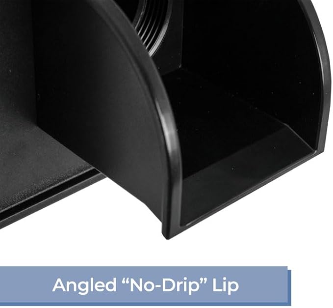 Marcello Square Pool & Fountain Water Feature Spout (Midnight Black)