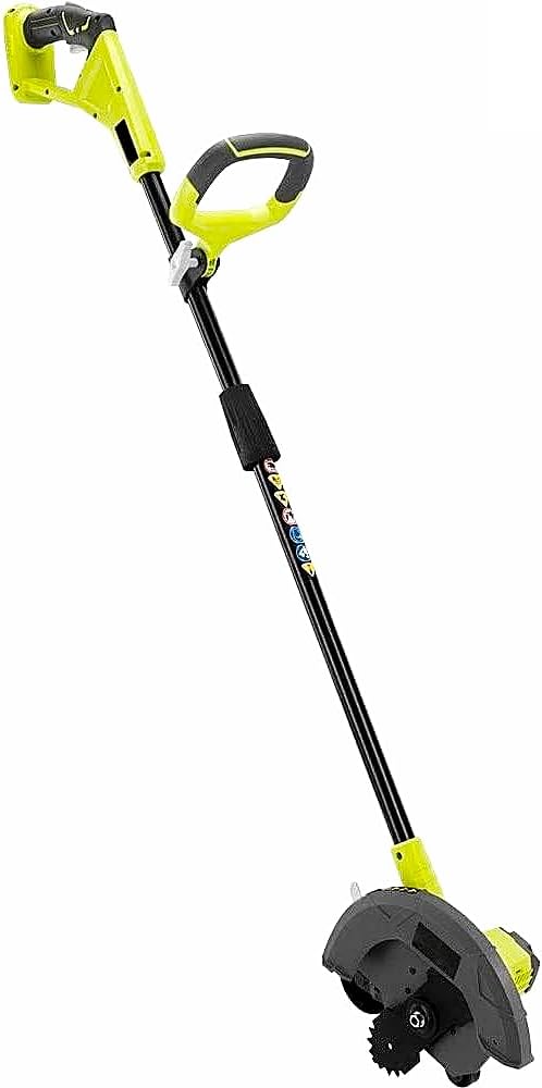 18 V Cordless 9-in Garden Edger – Battery Only Lawn Border Tool for Driveway & Sidewalk, Adjustable Depth & Front/Rear Wheels, Lightweight Yard Cleanup (Tool Only)
