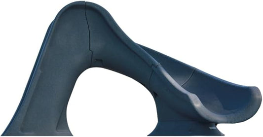 Global Pool Products Splash Inground Swimming Pool Water Slide Deck Mounted Right Curve Turn Grey GPPSSP-Grey-R