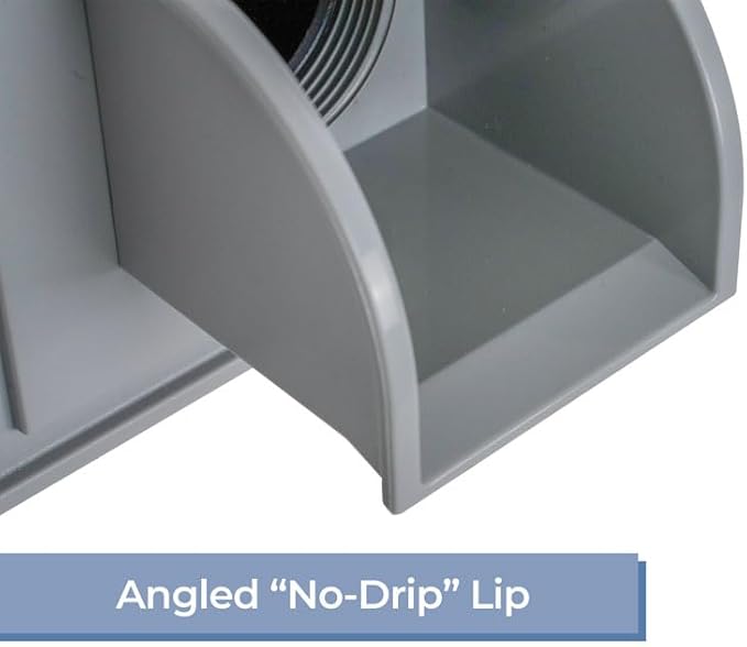 Marcello Square Pool & Fountain Water Feature Spout (Dolphin Gray)