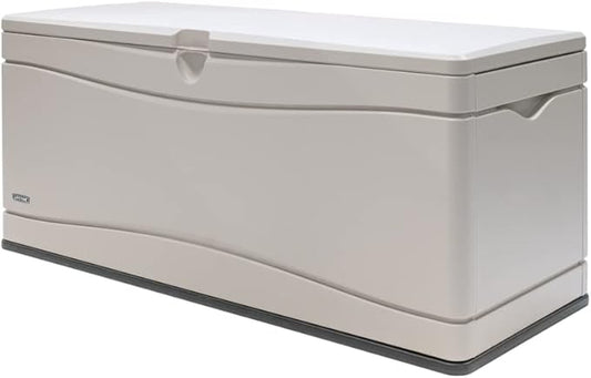 Lifetime 60040 Deck Box, 130 Gallon, Desert Sand
