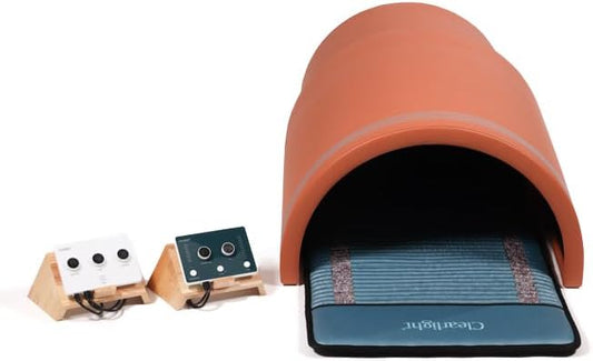 Clearlight The Curve™ Sauna Dome with Amethyst Mat - Portable Far Infrared Home Sauna for Pain Relief & Muscle Recovery, Personal Lightweight Sauna for Relaxation & Wellness