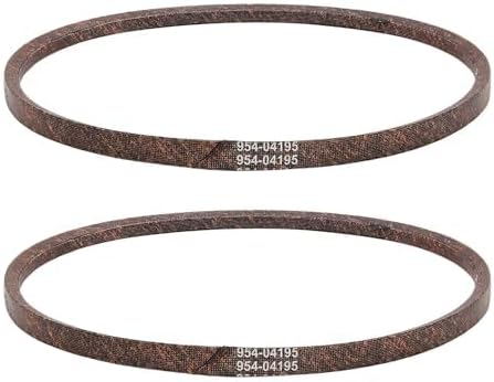 2Pack Snow Thrower Auger Belt 954-04195A Fits for Troy Bilt Cub Cadet Craftsman MTD 954-04195 754-04195 754-04195A - 1/2"x 37"