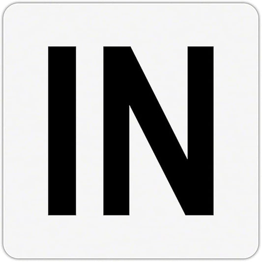 Plastic Overlay - Pool Depth Markers for Pool and Spas - Numeral Numbers # (IN Inches)