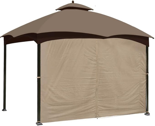Ontheway Gazebo Replacement Privacy Curtain, 12ft Sidewall with Zipper Outdoor Universal Privacy Panel Sidewall (One Side Only)