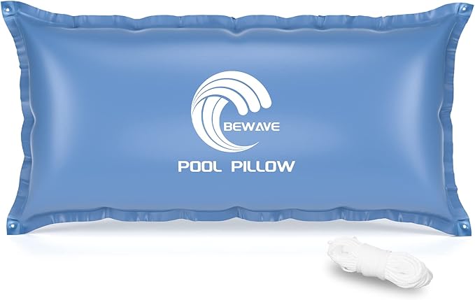 BEWAVE Pool Pillow, Winterizing Air Pillow for Above Ground Winter Swimming Pool Covers, 4 x 8 Ft